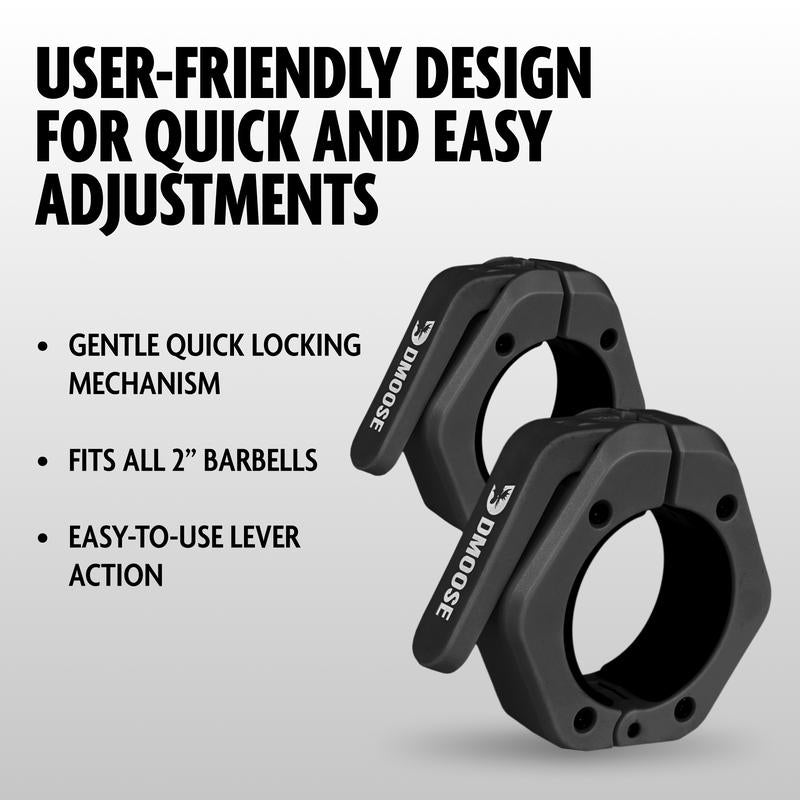 Olympic Barbell Clamps – Magnetic Grip, Advanced Locking, 2-Inch