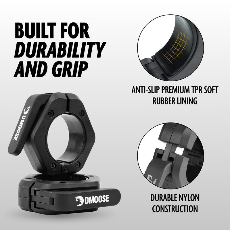 Olympic Barbell Clamps – Magnetic Grip, Advanced Locking, 2-Inch